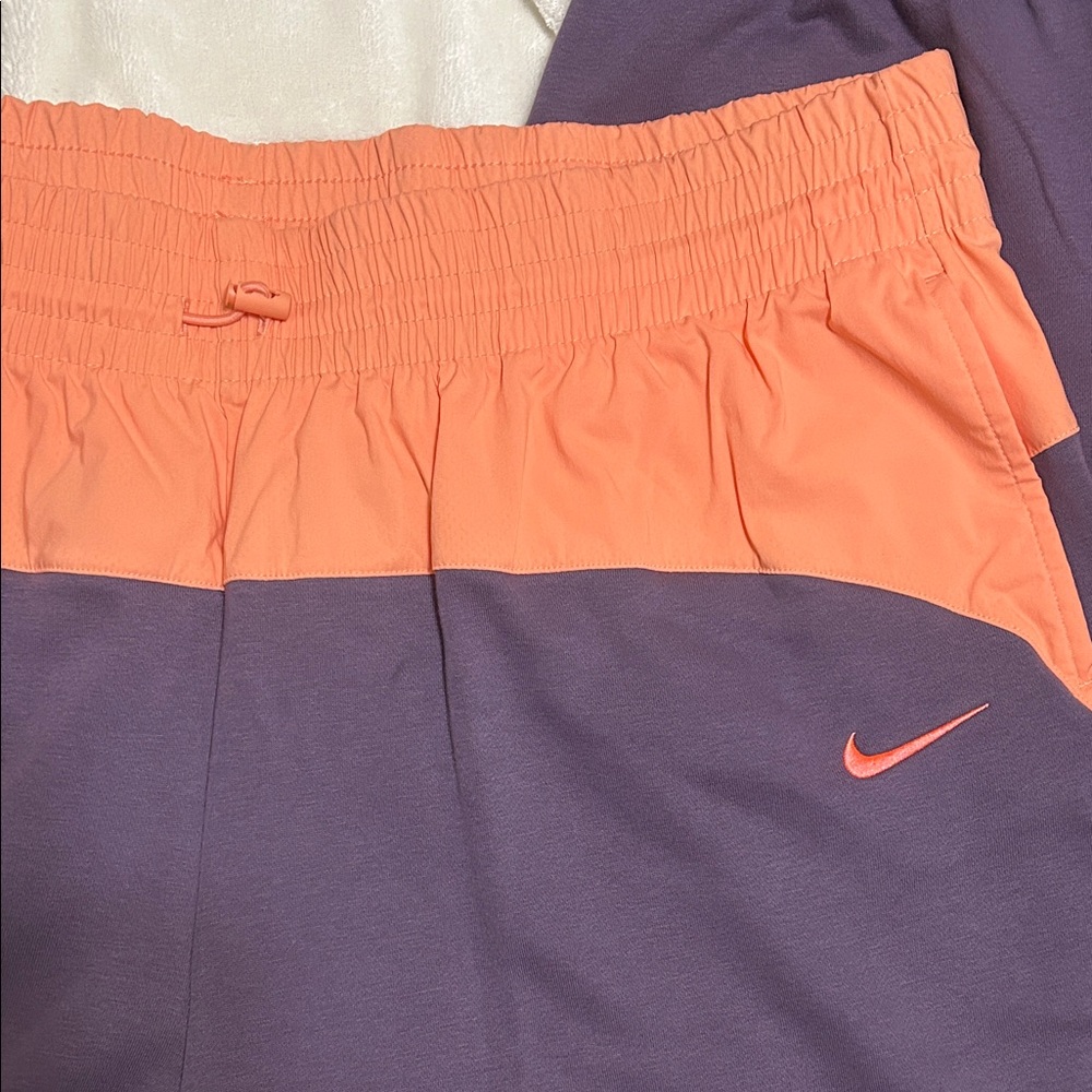 Nike Women's Purple and Orange Joggers - Picture 2 of 4